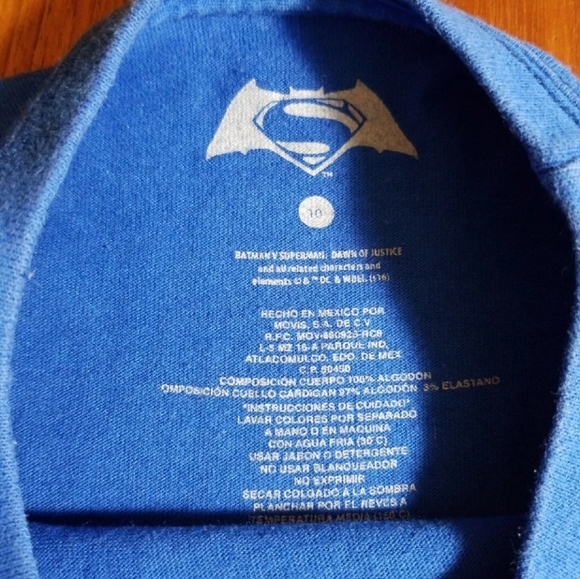 🦇 Batman vs Superman Graphic Tee | Blue | Kids 10 💪 - Picture 5 of 7